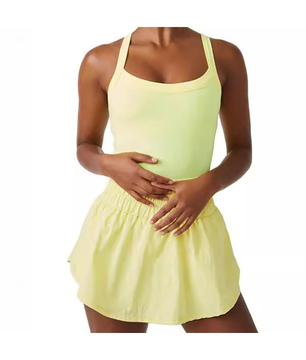 Sports Tight One-Piece High-Waist Solid Color Women Yoga Rompers